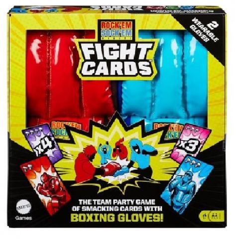  JUEGO DE CARTAS CON GUANTES DE BOXEO ROCK'EM SOCK'EM ROBOTS HTW64 (MATTEL)