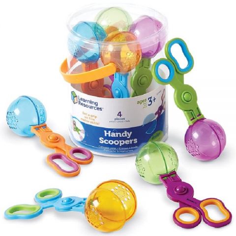 JUEGO DE 4 TIJERAS HANDY SCOOPERS LER4963 (LEARNING RESOURCES)