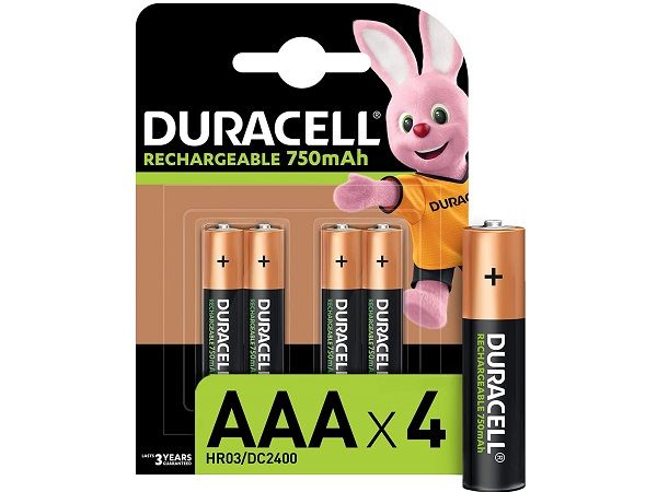 DURACELL BLISTER 4 PILAS RECARGABLES HR03  AAA