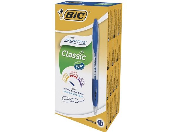 (CJ.12) BIC BOLÍGRAFO ATLANTIS RT 1.0MM AZUL 887131