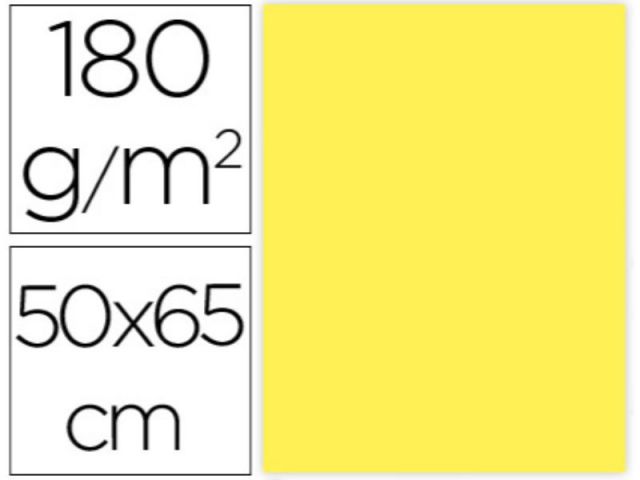 P.25 HOJAS CARTULINA 50X65 AMARILLO INT