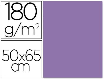 P.25 HOJAS CARTULINA 50X65 VIOLET.MORADO