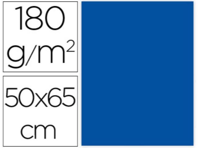 P.25 HOJAS CARTULINA 50X65 AZUL OSCURO