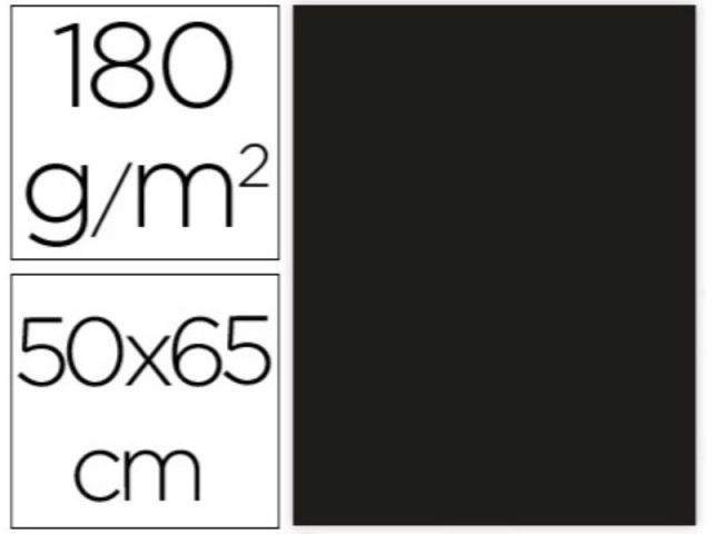 P.25 HOJAS CARTULINA 50X65 NEGRO