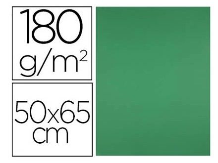 P.25 HOJAS CARTULINA 50X65 VERDE OSCURO NV
