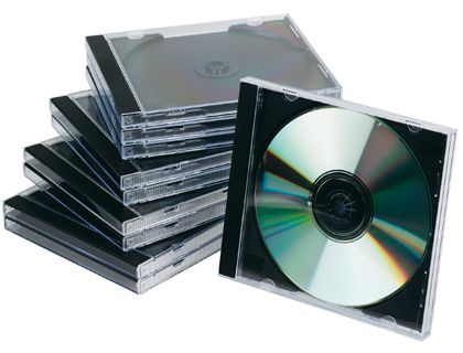 PACK 10 CAJAS CD/DVD JEWEL NEGRO KF02209