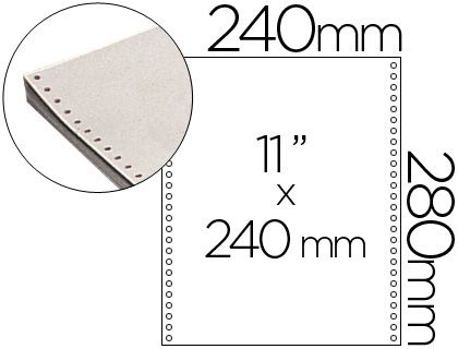 FBS C.2500H PAPEL CONTINUO  1H 240X11''BLANCO