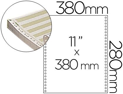 FBS C.2500H PAPEL CONTINUO 1H 380X11''PAUTADO