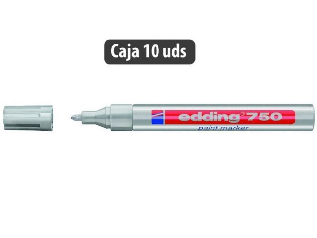 (CJ.10) EDDING 750-054 PERMANENTE 2-4 MM PLATA