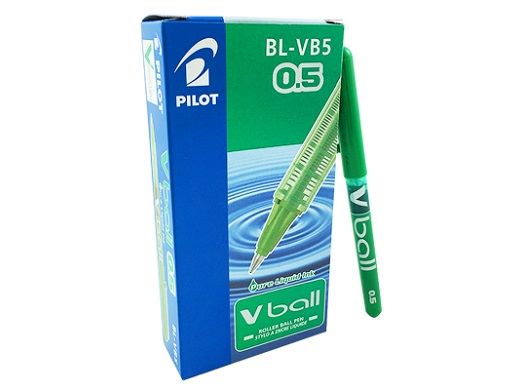 (CJ.12) PILOT ROLLER V-BALL 0.5MM VERDE  BL-VB5-V