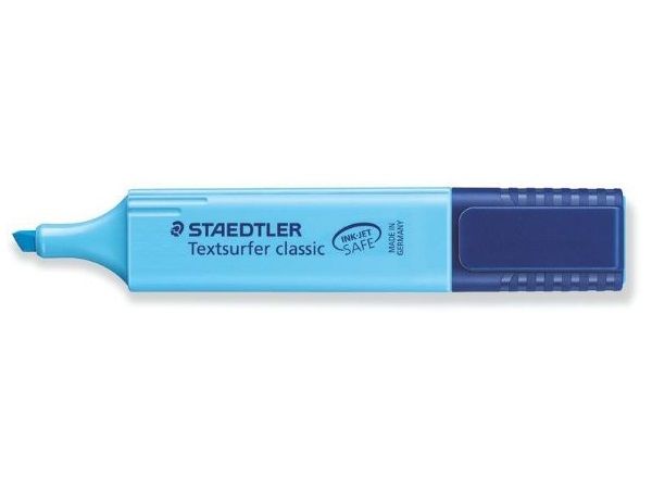 (CJ.10) STAEDLER  MARCADOR.FLUOR.TEXTS.CL AZUL 364