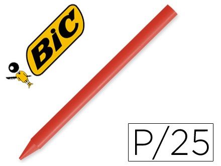 BIC PLASTIDECOR UNICOLOR CJ 25. ROJO 816968