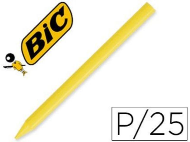 BIC PLASTIDECOR UNICOLOR CJ 25. AMARILLO 816971