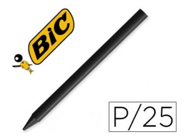 BIC PLASTIDECOR UNICOLOR CJ 25. NEGRO 816979