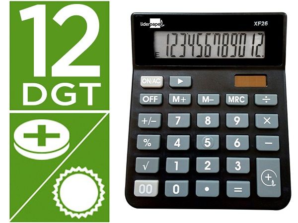 LDP CALCULADORA SOBREMESA GRANDE 12 DIGITOS  XF29