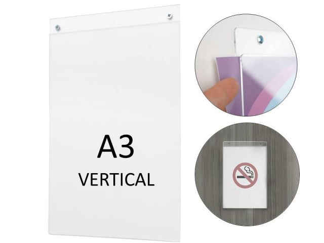 EXPOSITOR DE PARED A3 VERTICAL  47201