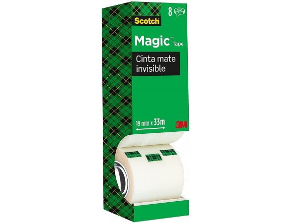 SCOTCH MAGIC P.8 CINTA INVISIBLE 810 19X33 810PCK8