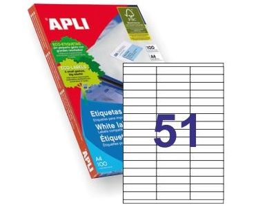 APLI C.100H A4  ETIQUETAS   70X16.9 1294