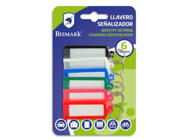 PACK 6 LLAVEROS CON ETIQUETA BSM 317818