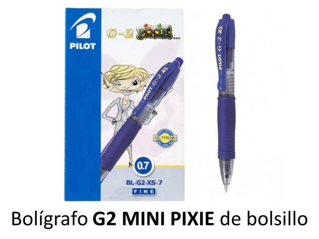 (PAQ.12) PILOT G2 MINI PIXIE AZUL BL-G2-XS