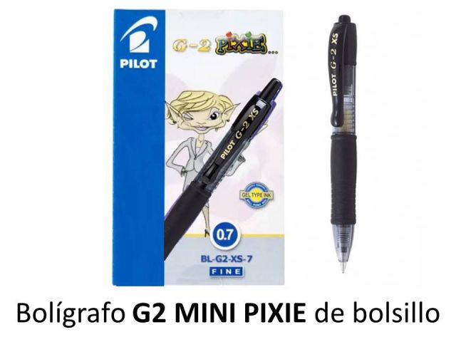 (PAQ.12) PILOT G2 MINI PIXIE NEGRO BL-G2-XS