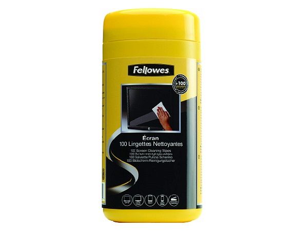 FELLOWES TOALLITAS LIMPIEZA PANTALLA 100u.99703