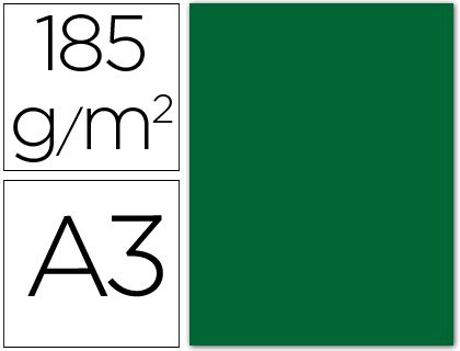 GUARRO 50H CART.IRIS A3 185G VERDE ABETO 00040209