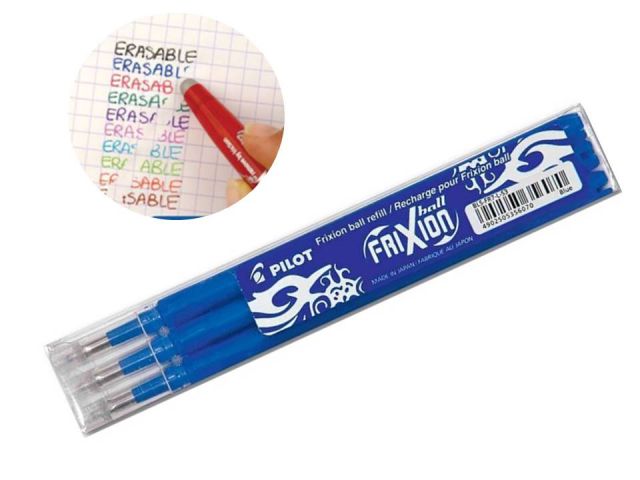 PILOT FRIXION PACK 3 RECAMBIOS AZUL  BLS- FR7-L-S3