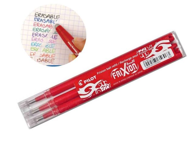 PILOT FRIXION PACK 3 RECAMBIOS ROJO  BLS- FR7-R-S3