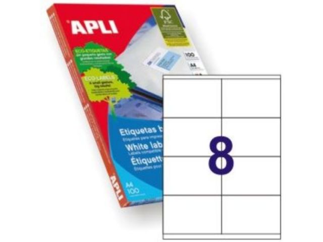 APLI C.100H A4  ETIQUETAS  105X70 1292