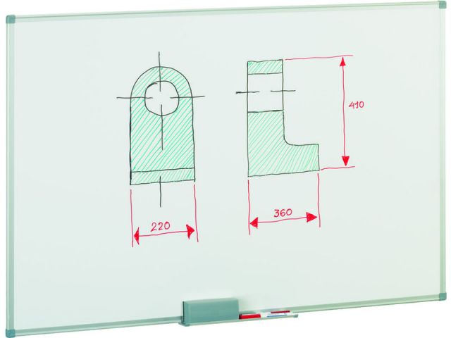 FAIBO PIZARRA BLANCA LACADA MAGNETICA  45X60 840-1