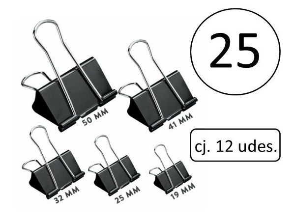 C.12 PINZAS METÁLICAS 25MM. 11949 321723