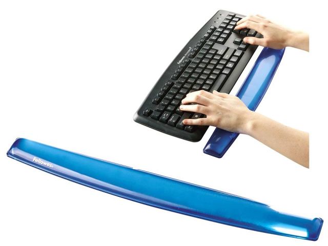 FELLOWES REPOSAMUÑECAS TECLADO GEL AZUL 9113709