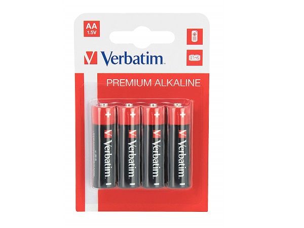 VERBATIM PILAS PREMIUM ALCALINAS  AA LR6  4U