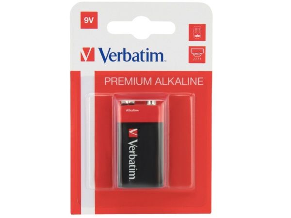 VERBATIM PILA ALCALINA DE 9V - 6LR61- PACK 1 UD