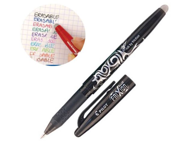 PILOT FRIXION BORRABLE 0.7MM NEGRO BL-FR7-B