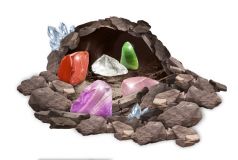 JUEGO KIT DE EXCAVACIÓN DE MINERALES AUTÉNTICOS (KOSMOS)