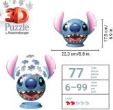 PUZZLE 3D STITCH CON OREJAS 11574 (RAVENSBURGER)