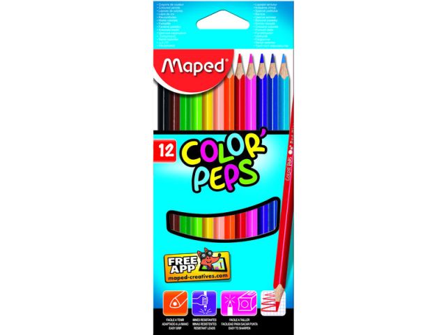 MAPED  EST 12 LAP COLORES COLORPEPS 183212