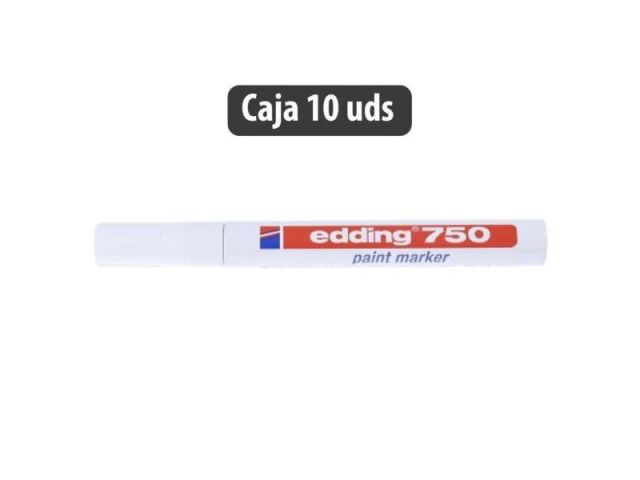 (CJ.10) EDDING 750-049 PERMANENTE 2-4 MM BLANCO 