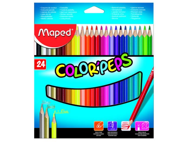 MAPED  EST 24 LAP COLORES COLORPEPS 183224