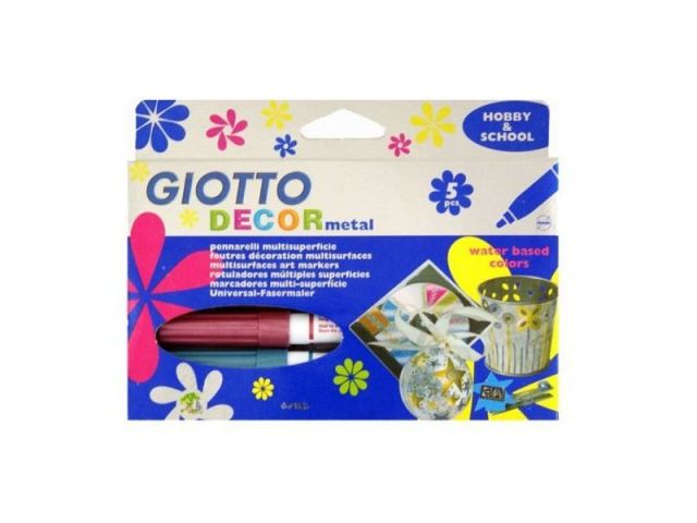 GIOTTO MARCADORES DECOR METALLIC 5UD.  452900