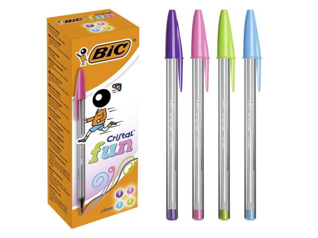 (CJ.20) BIC BOLIGRAFO CRISTAL FUN TONOS SURTIDOS 895793