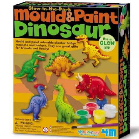 JUEGO MOLDEA Y PINTA DINOSAURIOS Y303514 (4M)