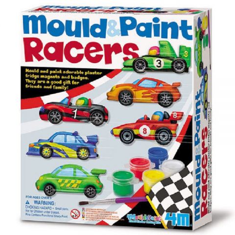 JUEGO MOLDEA Y PINTA COCHES DE CARRERAS Y303544 (4M)