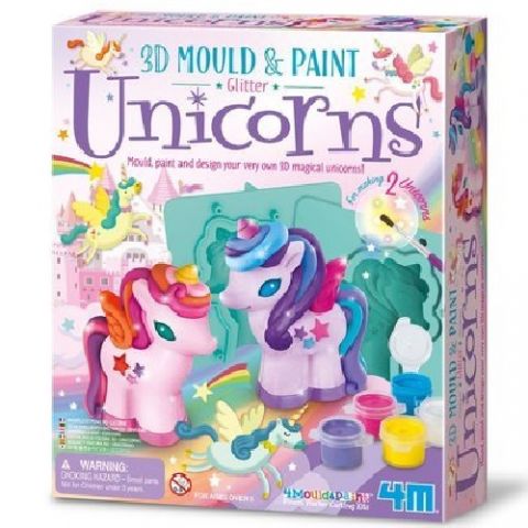 JUEGO  MOULD & PAINT UNICORNIOS (4M)
