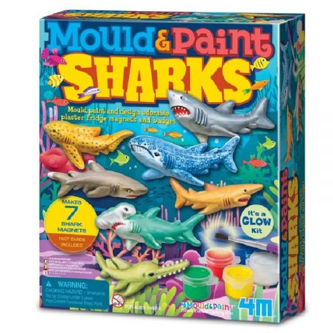 JUEGO MOLDEA Y PINTA TIBURONES Y304785 (4M)
