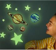 GLOW PLANETAS Y ESTRELLAS FLUORESCENTES Y305635 (4M)