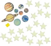 GLOW PLANETAS Y ESTRELLAS FLUORESCENTES Y305635 (4M)