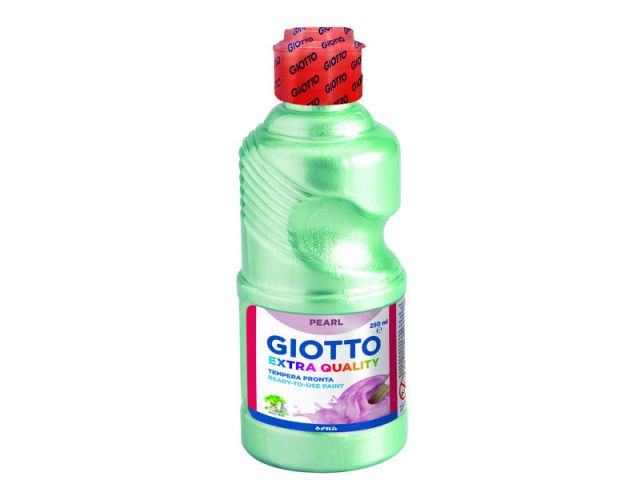 GIOTTO  BOTE TEMPERA PEARL VERDE 250ML 531303